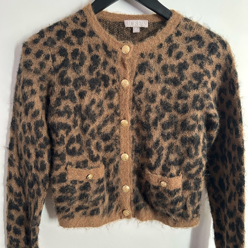 J.Crew Leopard Print Cardigan